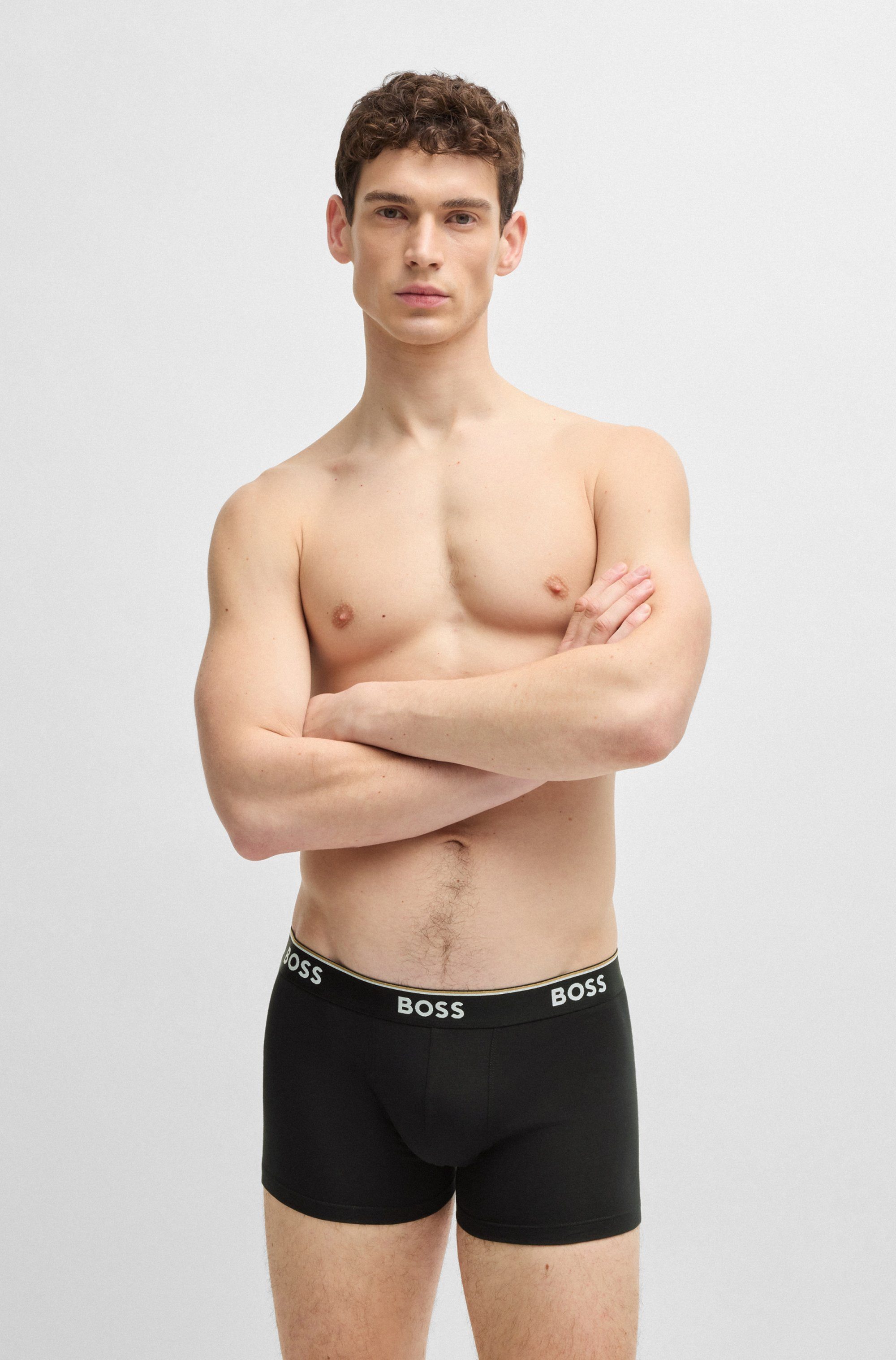BOSS Trunk TRUNK 3 PACK (3-St) BOSS Schriftzug auf dem Bund