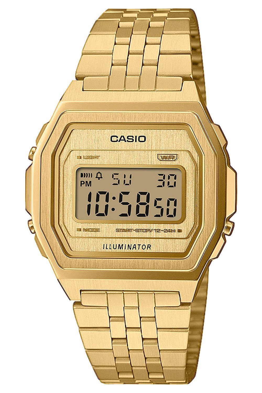 CASIO VINTAGE Quarzuhr Unisex Digitaluhr Vintage Iconic Goldfarben