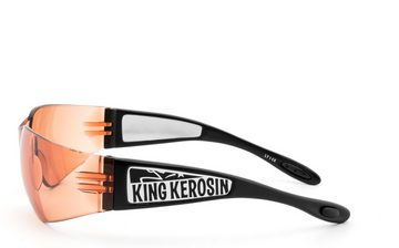 KingKerosin Motorradbrille KK205-1, Steinschlagbeständig durch Kunststoff-Sicherheitsglas