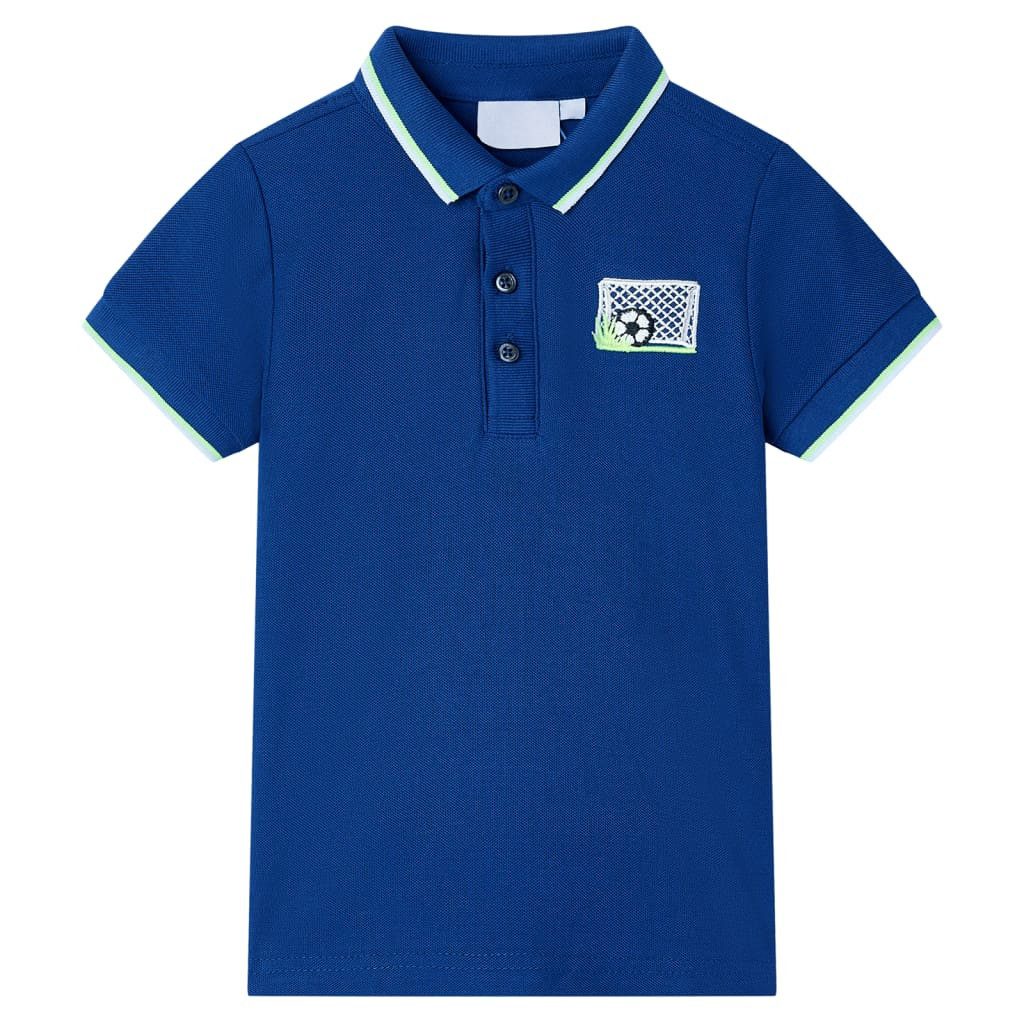 vidaXL Poloshirt Kinder-Poloshirt Dunkelblau 128