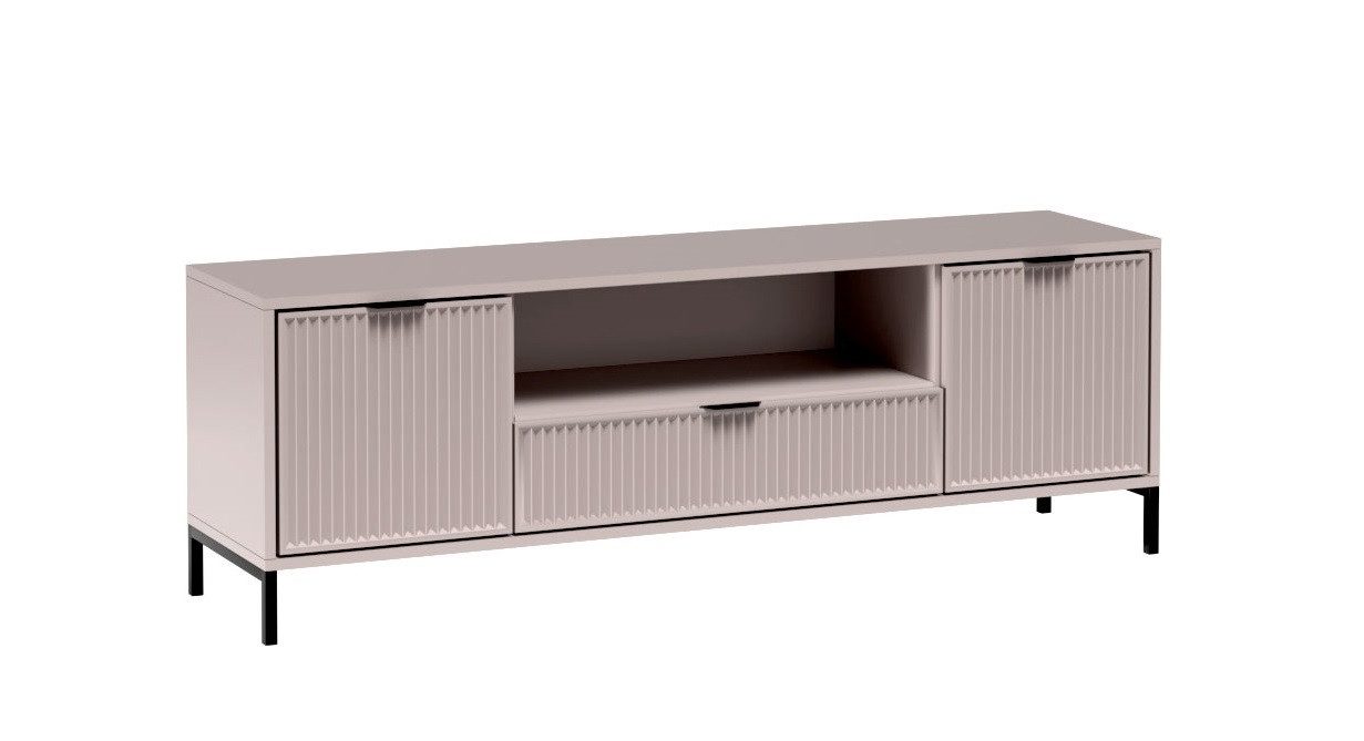 Marmex Möbel TV-Bank LINKASTYLES 04 zweitüriger TV-Schrank Lowboard mit Schublade