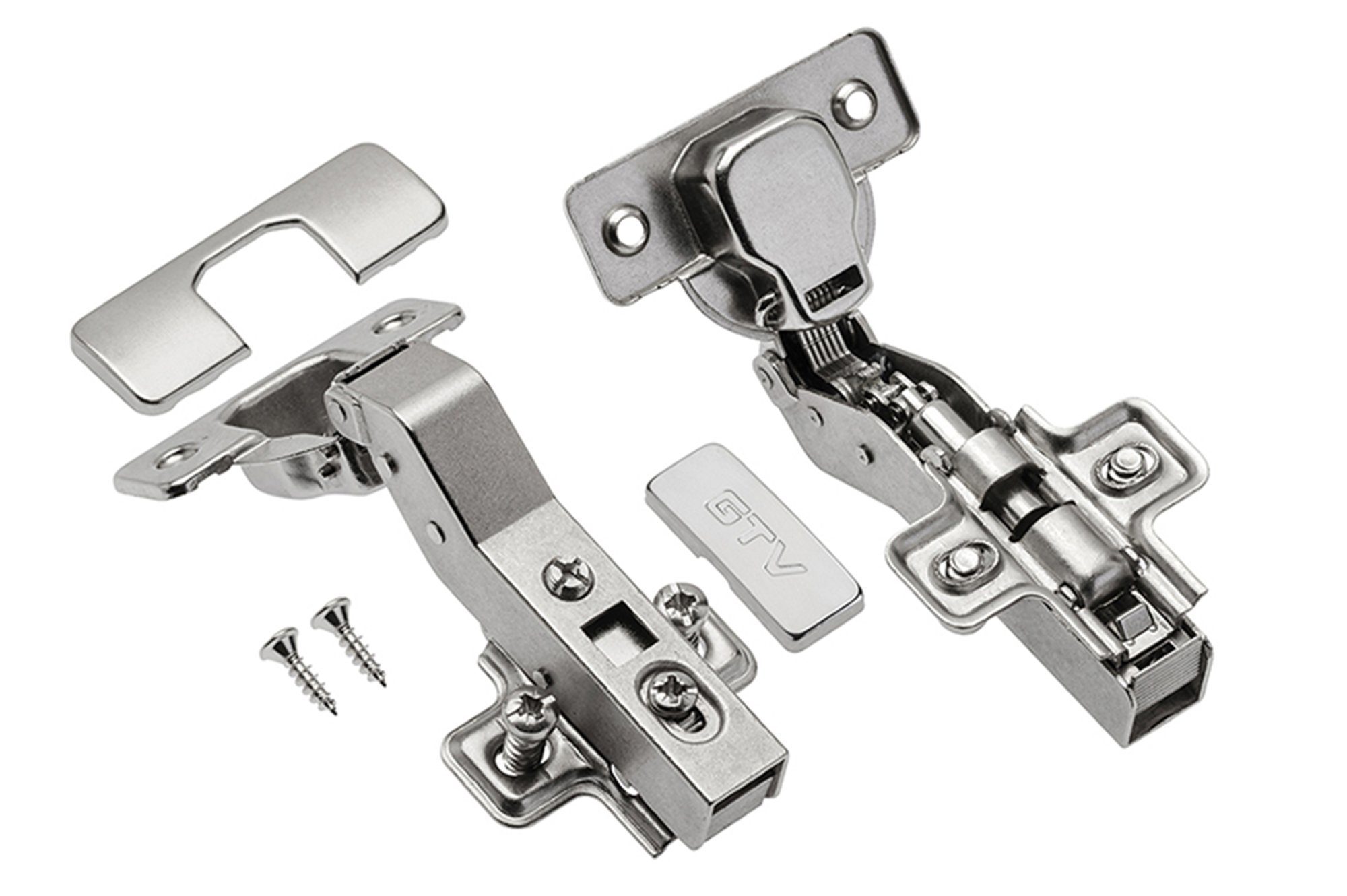 GTV Möbelbeschlag Winkelscharnier HCKT mit integrierter Dämpfung Scharniere (4 St)