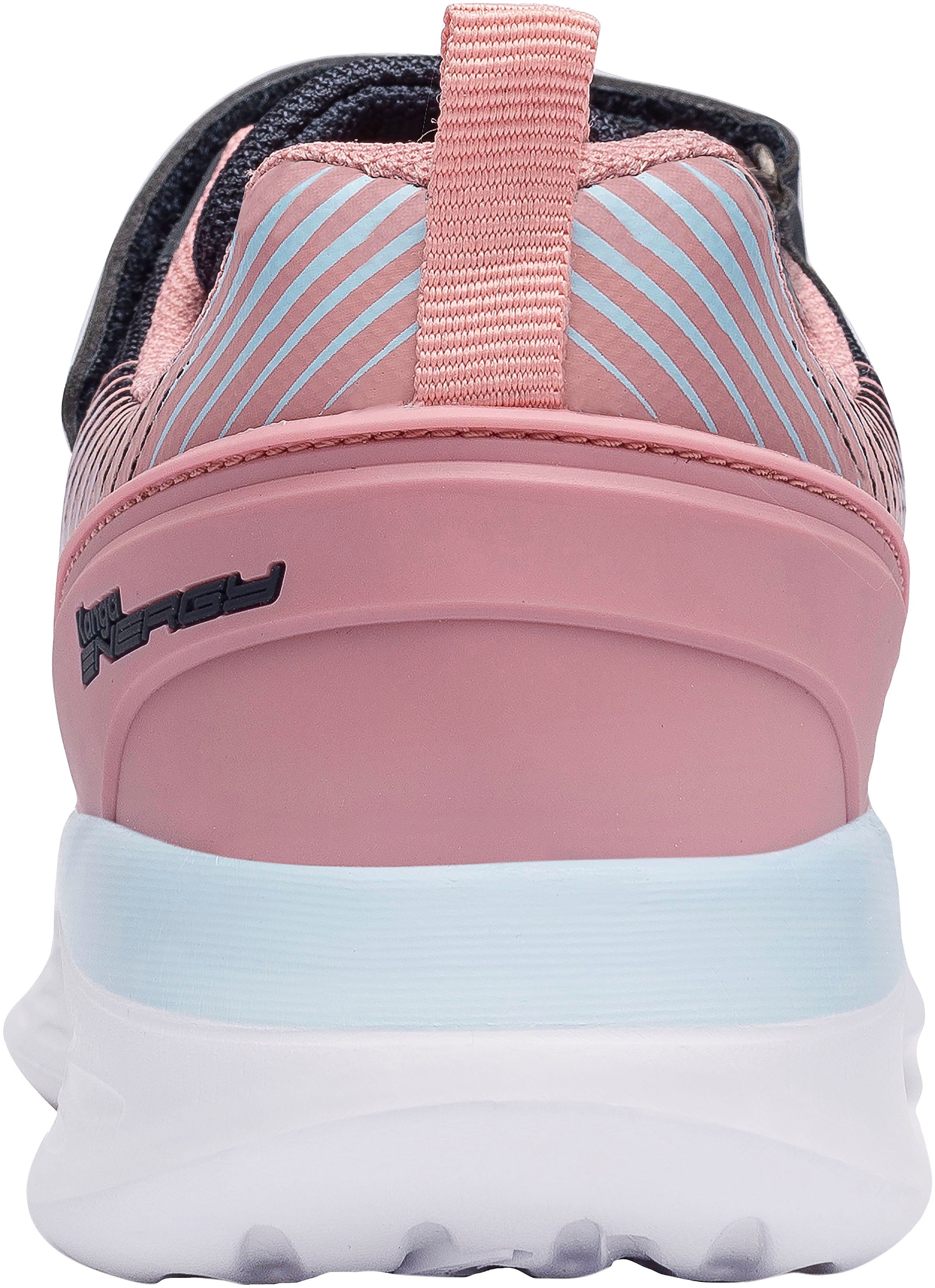 KangaROOS KQ-Unique EV Klettverschluss Sneaker mit navy-rosa