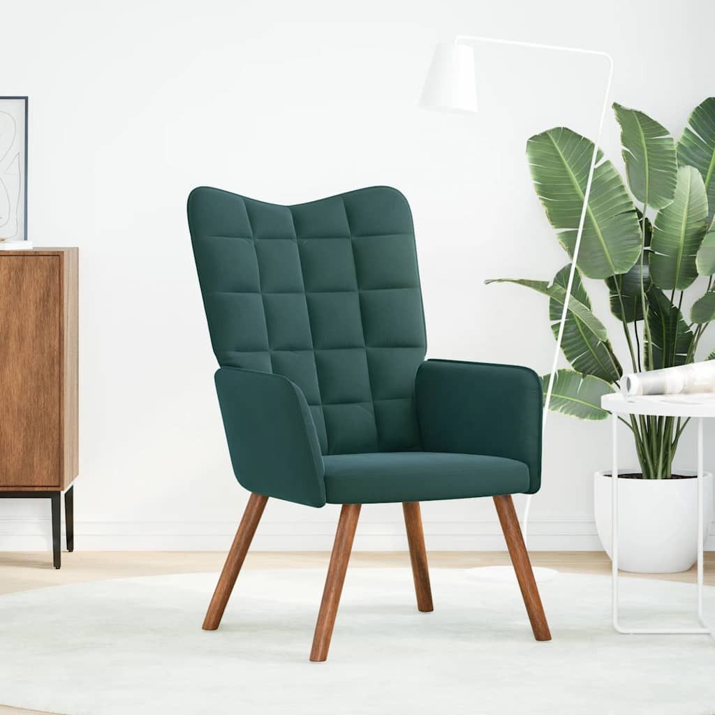 vidaXL Sessel Relaxsessel Dunkelgrün Samt (1-St) günstig online kaufen
