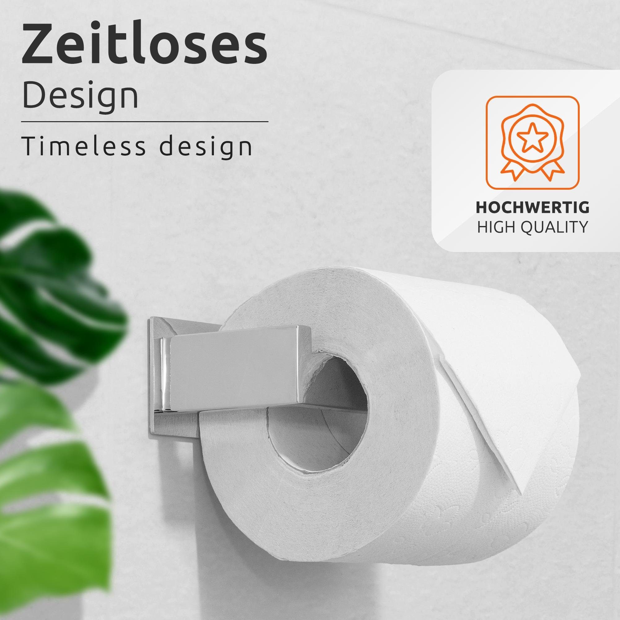 ECENCE Toilettenpapierhalter Toilettenpapierhalter ohne Bohren selbstkleben günstig online kaufen