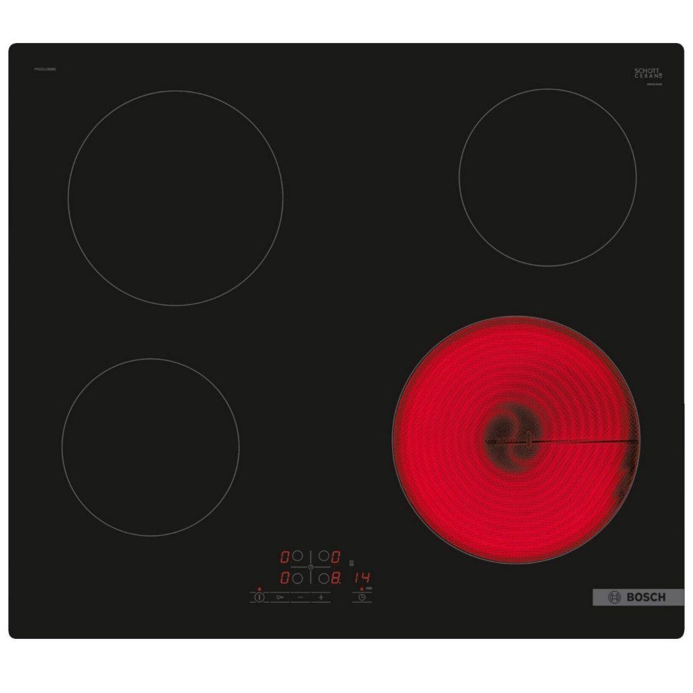 BOSCH Elektro-Herd-Set Bosch Autark Herdset Einbaubackofen + Glaskeramik Kochfeld NEU&OVP, mit 1-fach-Teleskopauszug, Katalyse- Ruckwand