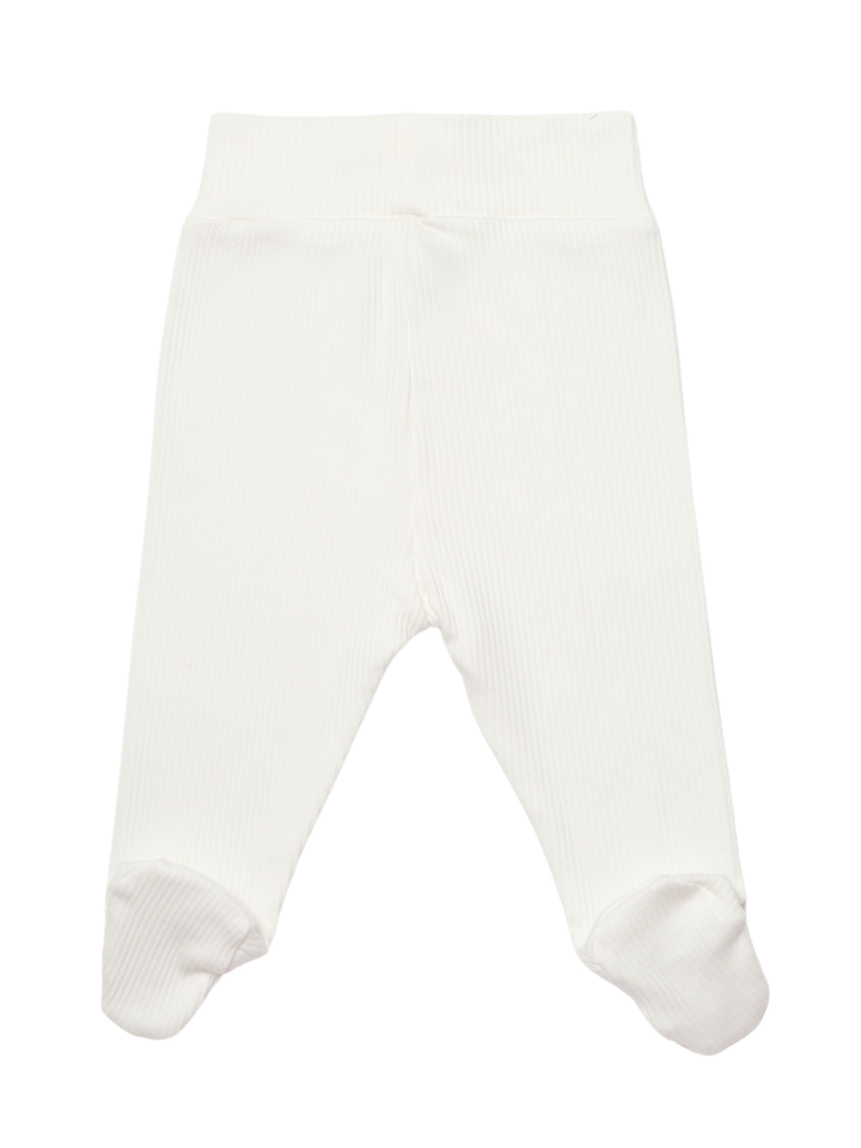 biorganic Funktionshose Baby Nature Relax Modal für Jungen und Mädchen Unisex Hose mit Fuß (1-tlg) gerippte Textilstruktur (Ripp), Modal und Bio-Baumwolle, Größe 56 - 74
