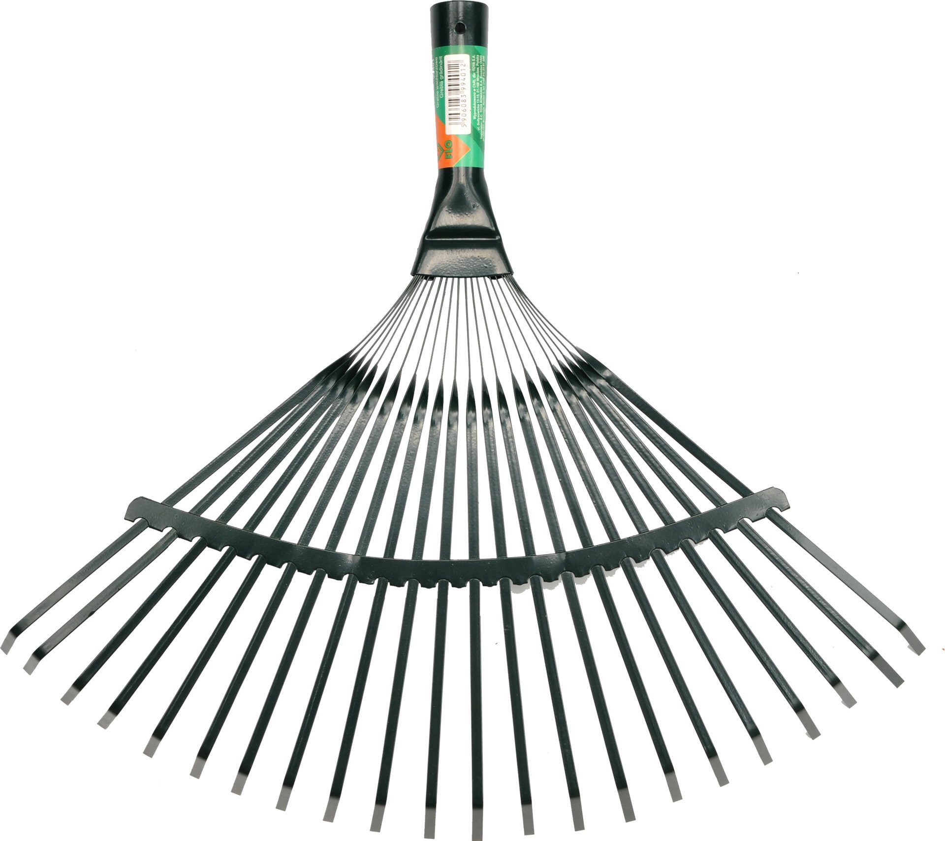 Gartenrechen Metall-Laubrechen ohne Stiel, 22 Zähne