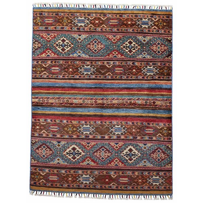 Orientteppich Perserteppich Ariana Ziegler Samarkand 136 x 104 Borento rechteckig Handgeknüpft