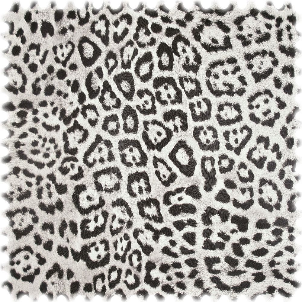 Heiro Stoff AKTION Kunstleder Cheetah Weiß mit Rückenkaschierung, Polsterstoff Meterware - Breite:140 cm