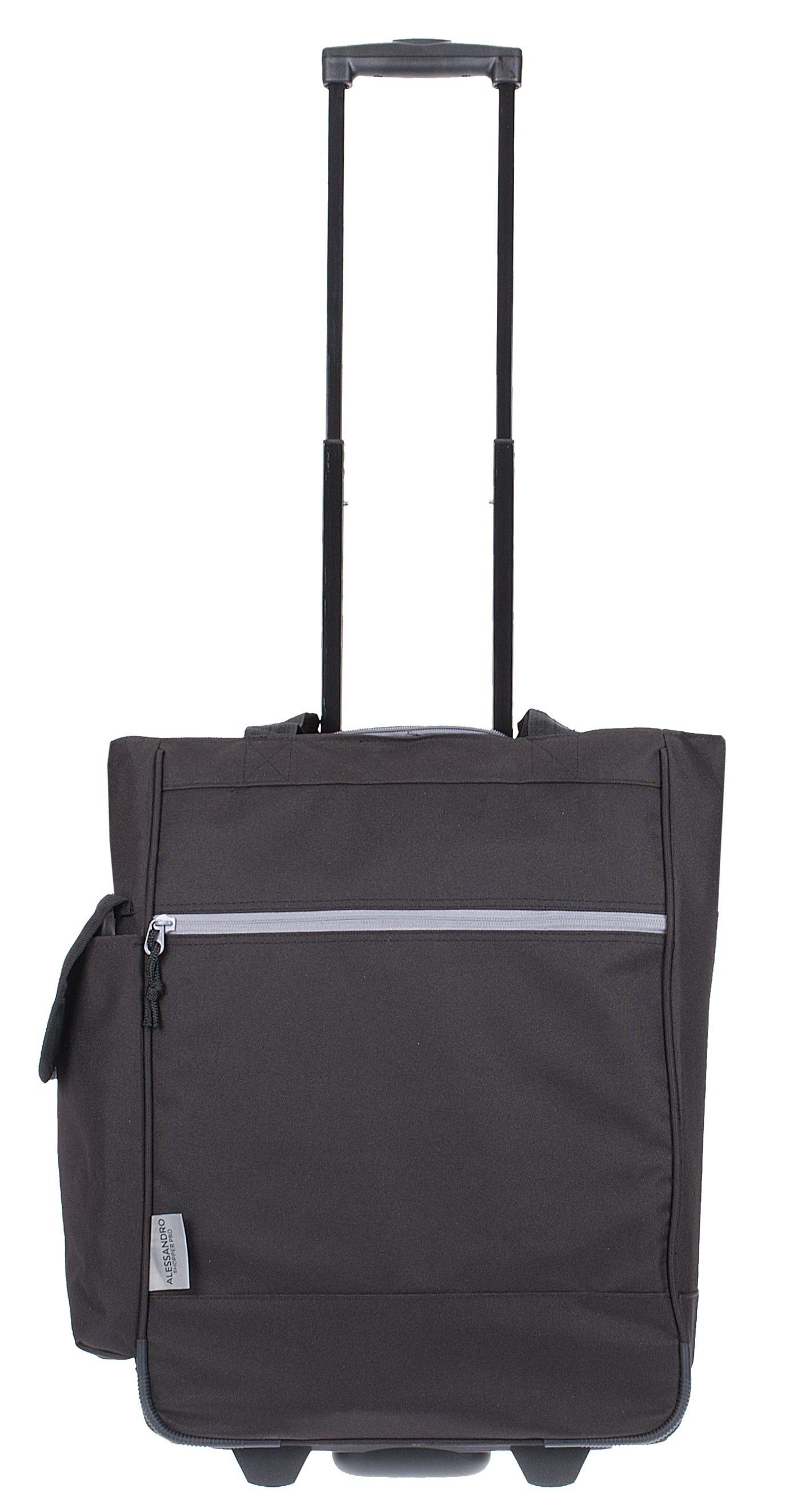 Alessandro Salvatore Einkaufstrolley Pro Shopping Trolley Einkaufswagen, Shoppingroller Einkaufsroller Trolly + Thermotasche – Bild 4 von 5