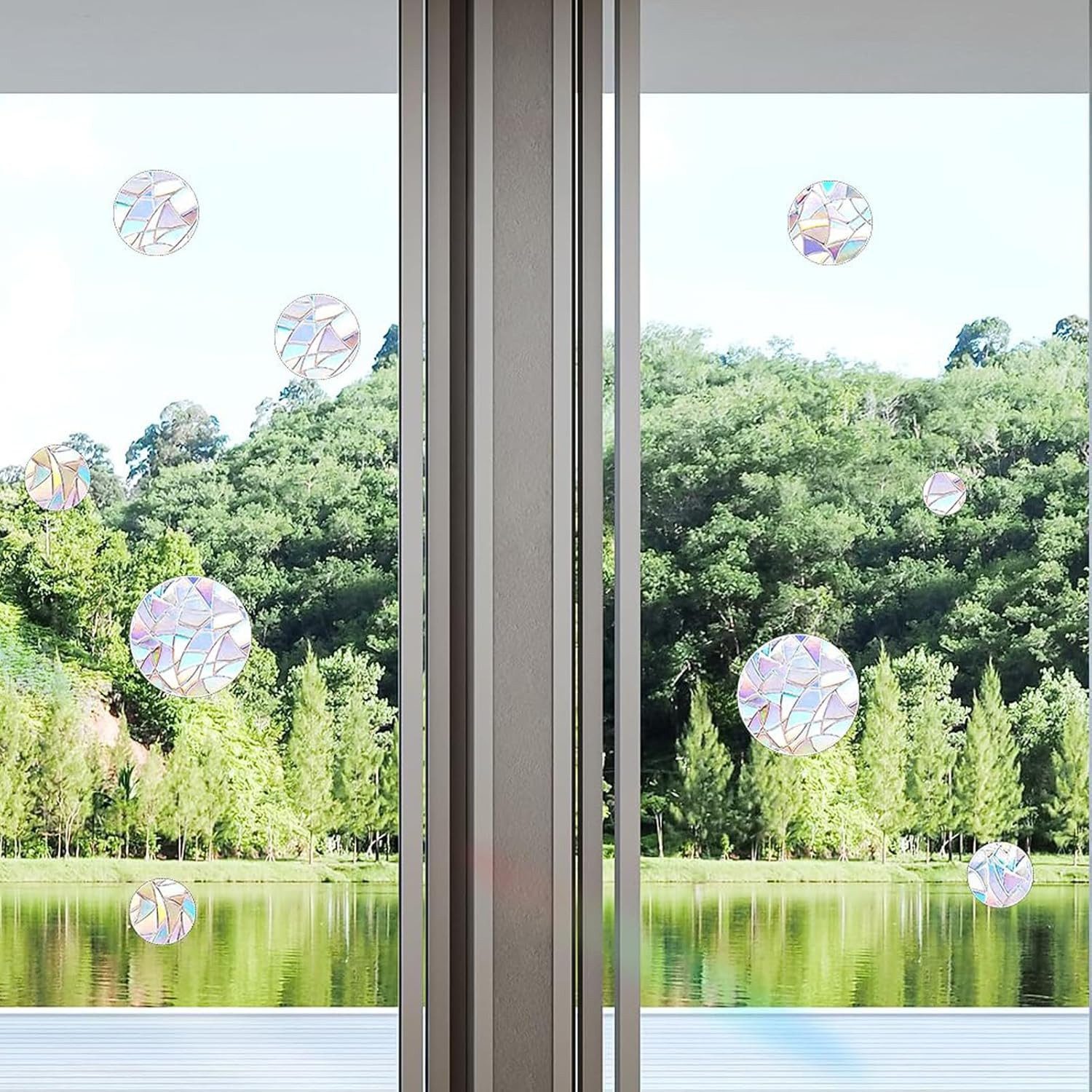 FELIXLEO Fensterdekoration Prism-Fenster-Abziehbilder suncatcher sticker Vogelschutz – Bild 5 von 5