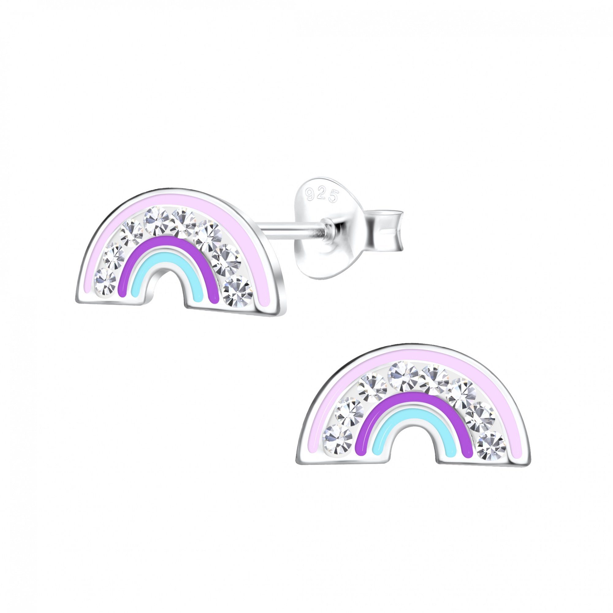 ALEXANDER YORK Paar Ohrstecker REGENBOGEN lila günstig online kaufen