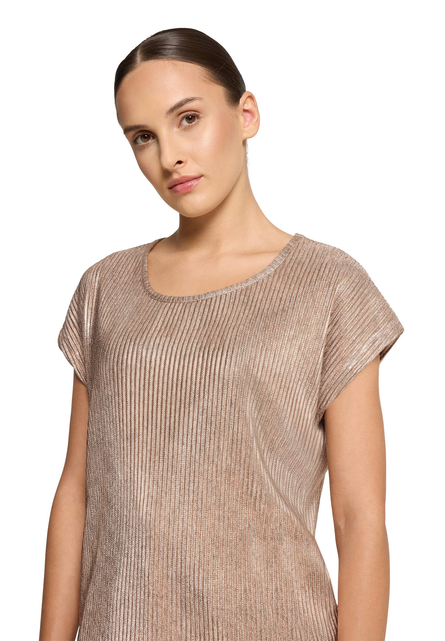Betty Barclay Kurzarmshirt Damen mit Glanzeffekt (1-tlg) Foliendruck