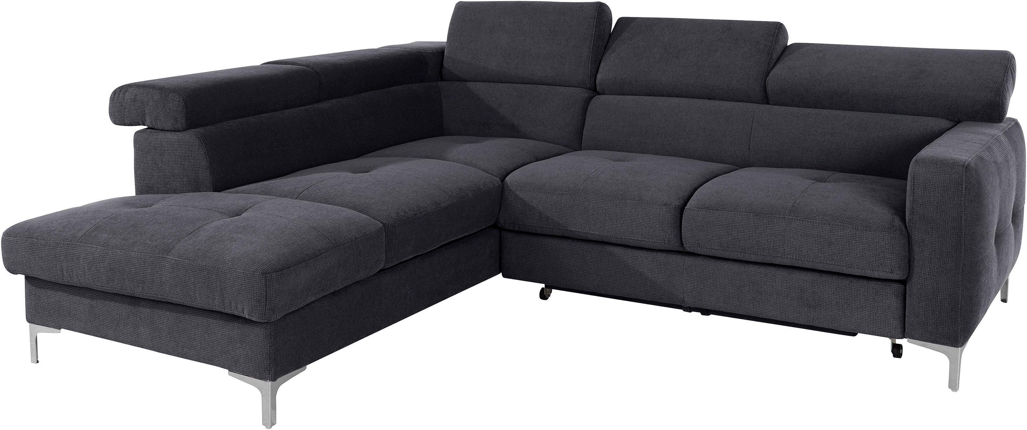 COTTA Ecksofa "Sammy L-Form", mit Kopfteilverstellung, wahlweise mit Bettfu günstig online kaufen