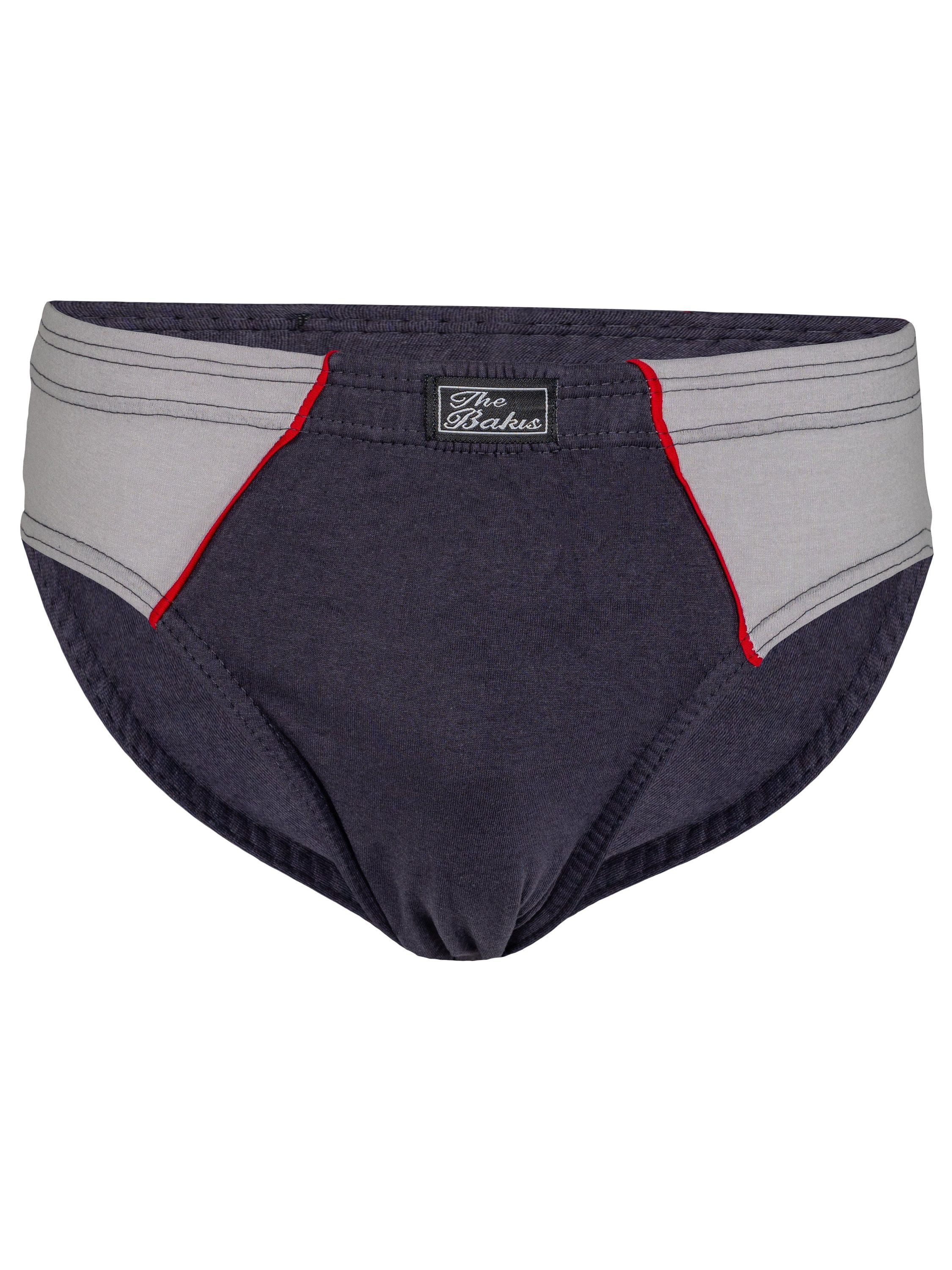 TEXEMP Slip 3er Pack Herren Slip Baumwolle Unterhose Sportslip Schlüpfer Basic (3-St) 100% Baumwolle - Luftdurchlässig