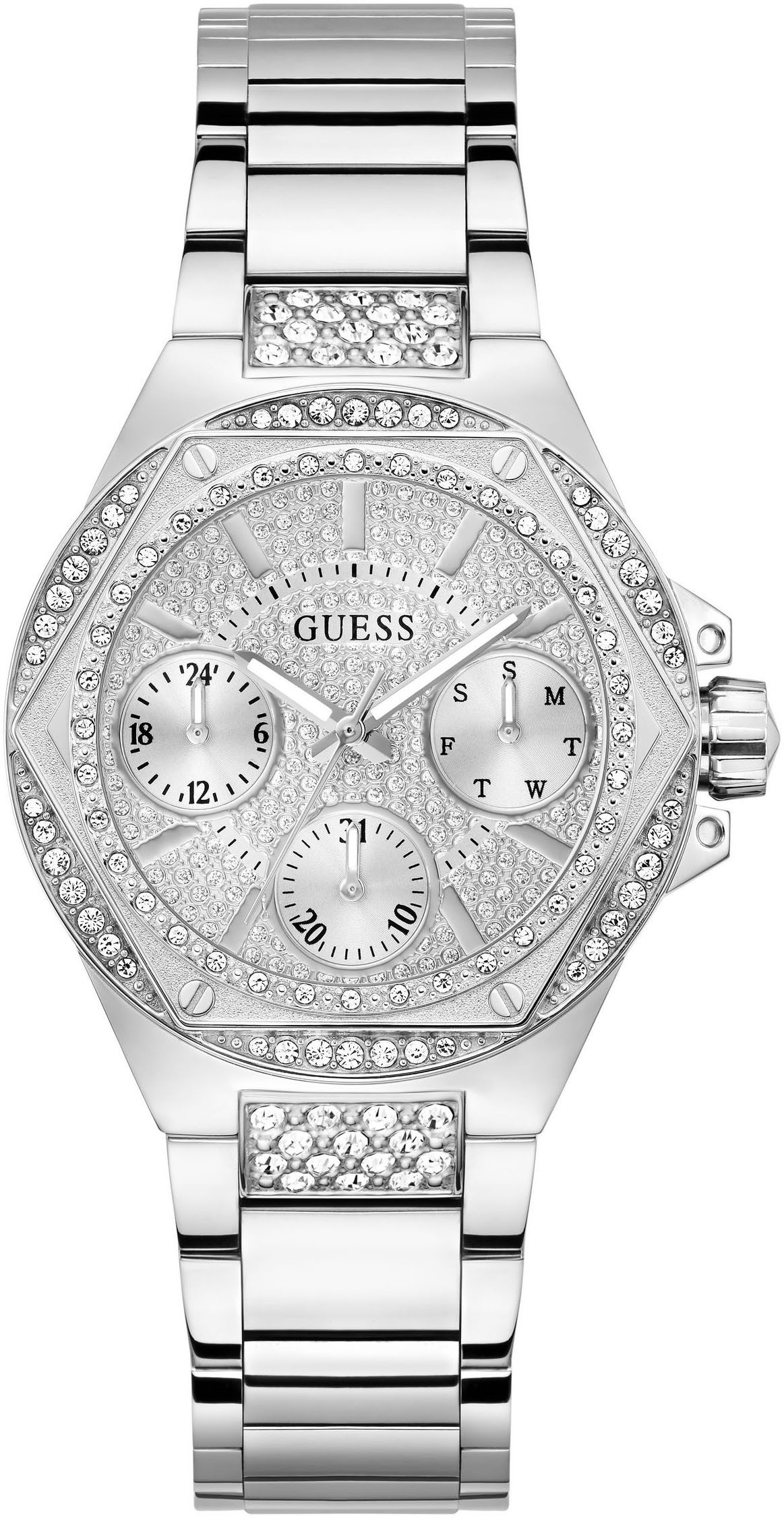Guess Multifunktionsuhr ENVY GW0878L1, Quarzuhr, Armbanduhr, Damenuhr, Datu günstig online kaufen