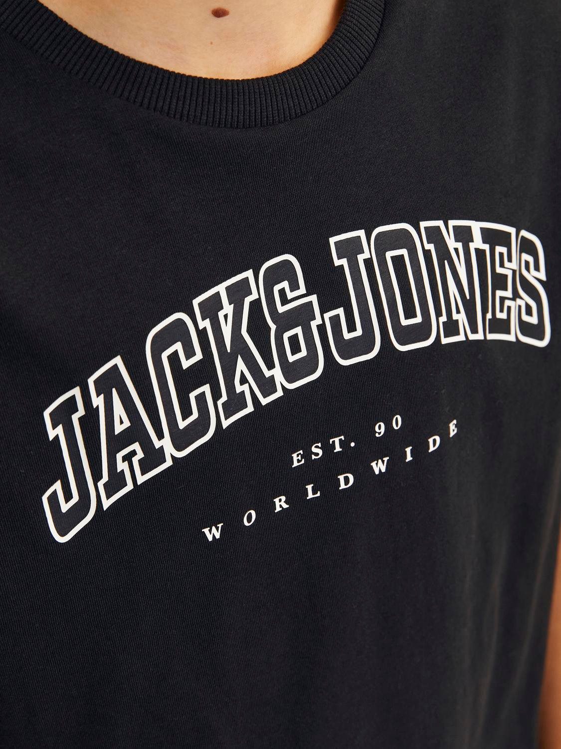 Jack & Jones Junior T-Shirt JJECALEB VARSITY TEE S/S O-NECK JNR