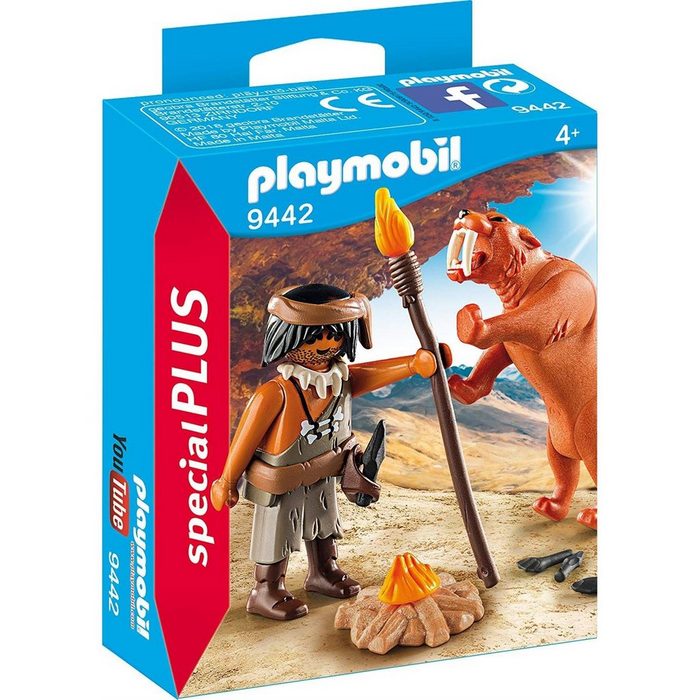 Playmobil® Spielbausteine 9442 Neandertaler mit Säbelzahntiger