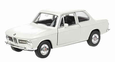 Welly Modellauto BMW 2002 ti Modellauto aus Metall 11,5cm Modell Auto 44 (Weiss), Autospielzeug Spielzeug Geschenk Kinder