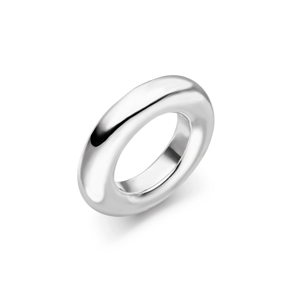 SKIELKA DESIGNSCHMUCK Silberring Silber Ring "Round" 7 mm (Sterling Silber 925)
