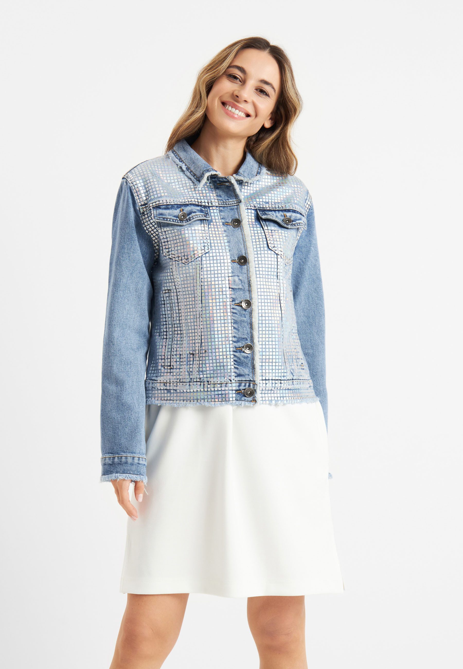 Frieda & Freddies Jeansjacke Jeansjacke mit Glitzer / Petty3