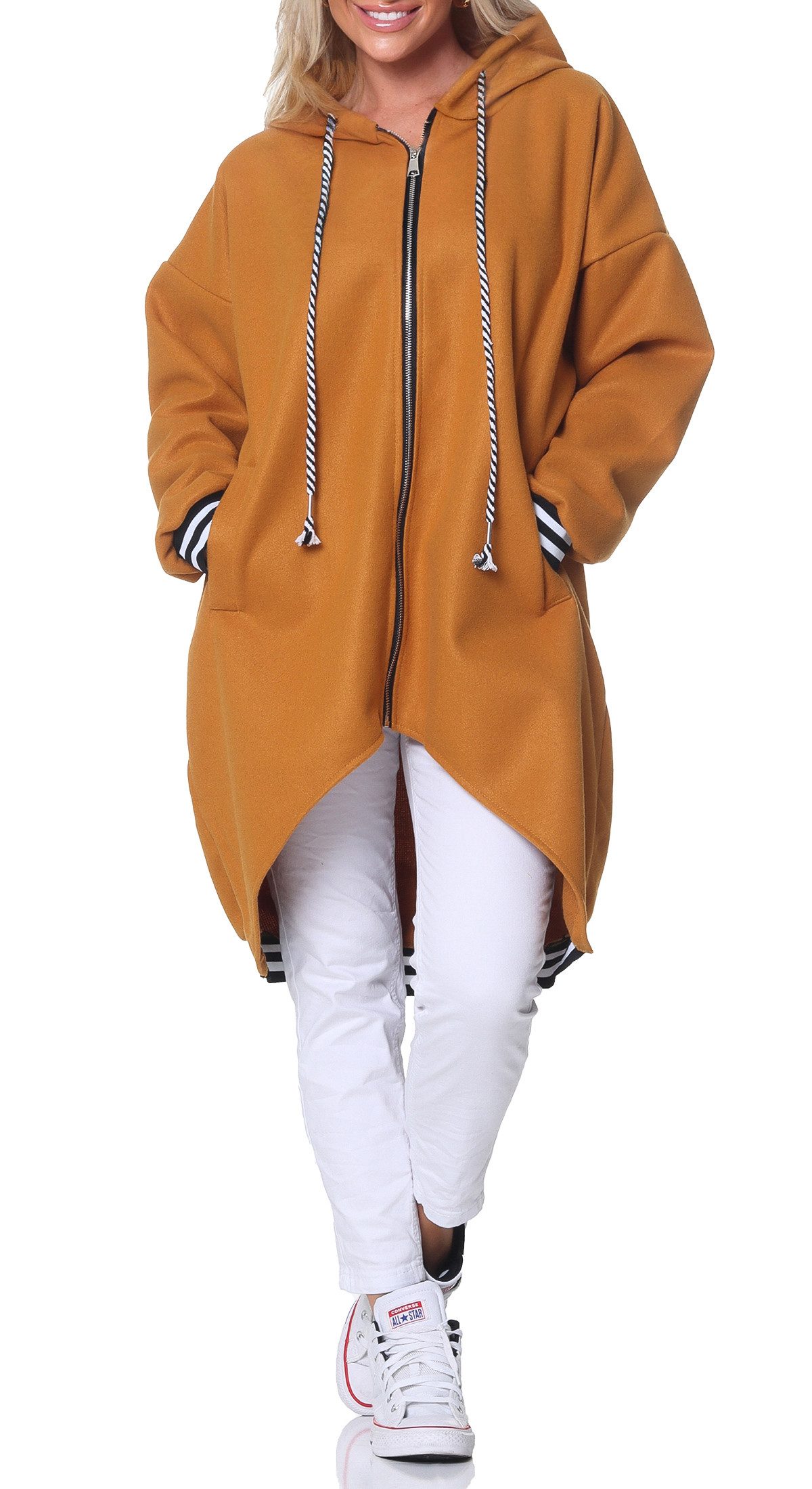 simaranda Kapuzennickijacke Damen Sweatjacke 5410 38-44 günstig online kaufen