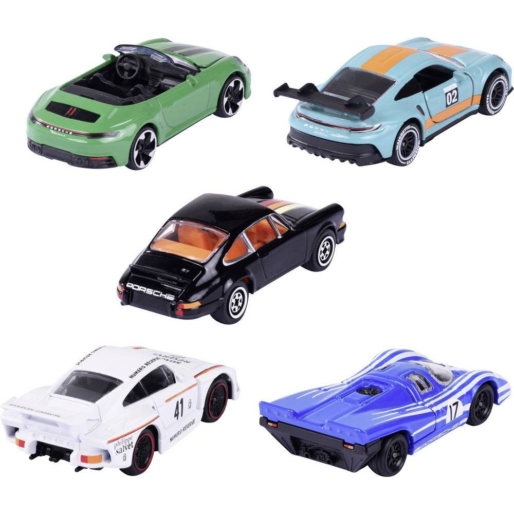 majORETTE Spielzeug-Auto Porsche Porsche 5 Pieces Giftpack Fertigmodell PKW Modell 8502105002