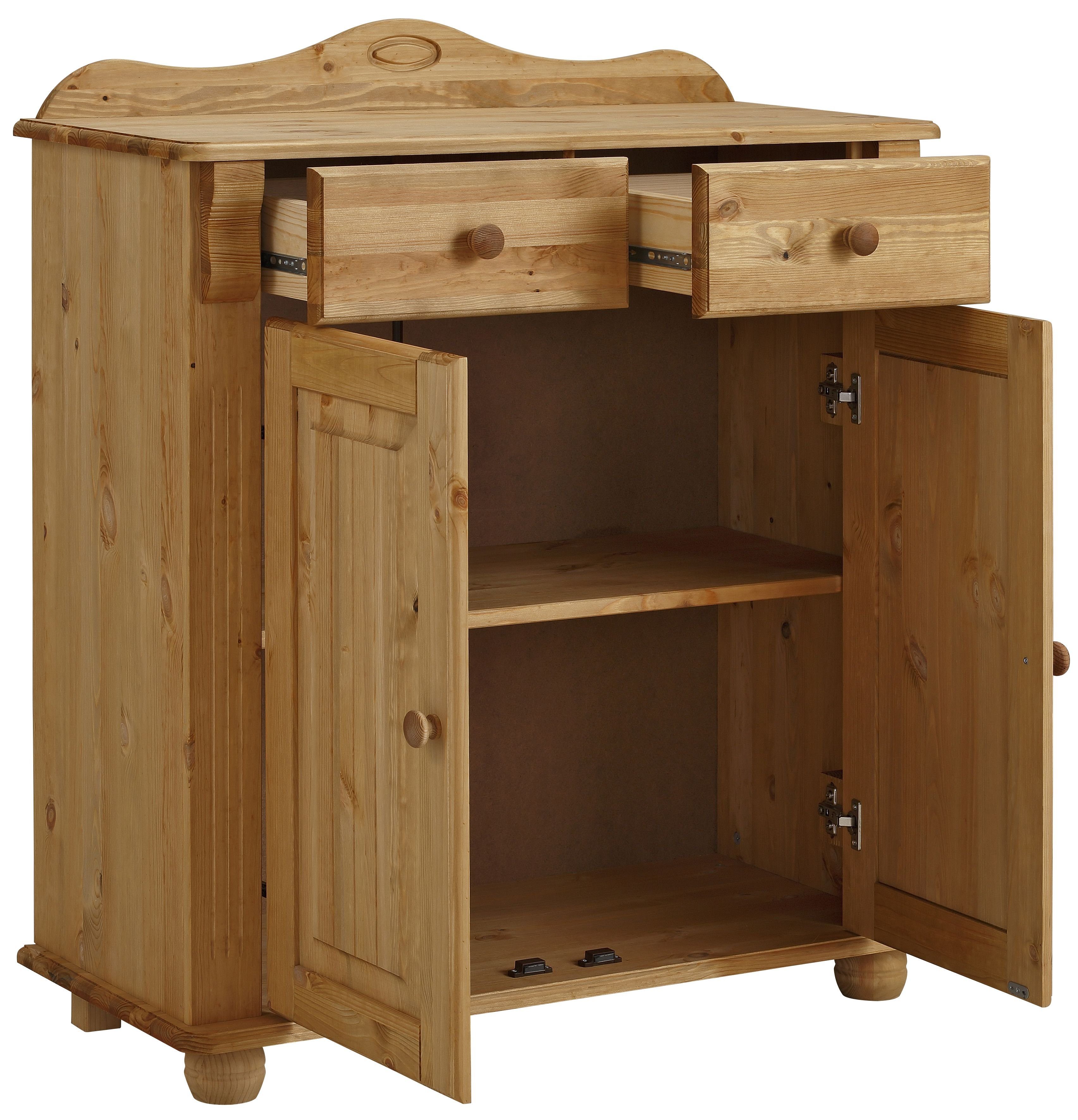 OTTO home Kombikommode Adele, aus massiver Kiefer, 92cm breit
