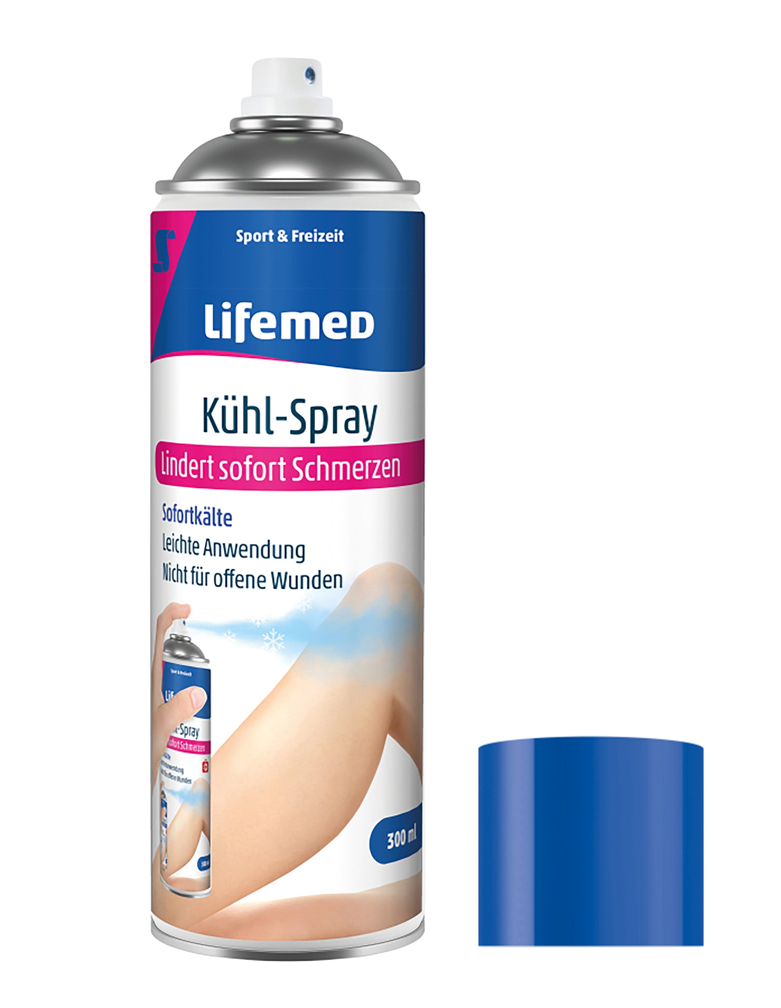 LifeMed Fußspray KÜHL-SPRAY 300ml Kühlspray Spraydose Eisspray Kältespray 82, Vereisungsspray Eiss
