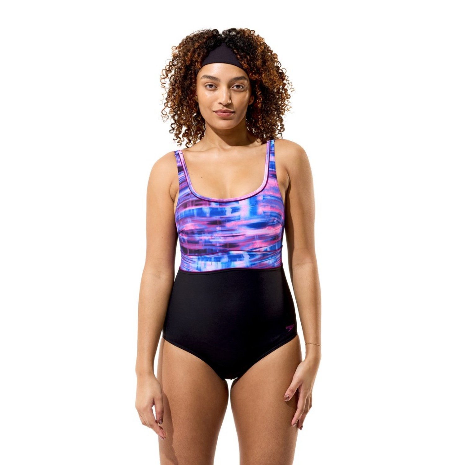 Speedo Badeanzug Print Contour Eclipse Badeanzug mit Sharping Effekt