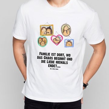 Mr. & Mrs. Panda T-Shirt Igel Familie - Weiß - Geschenk, Familienfoto, Nachthemd, Liebe, Opa, (1-tlg)
