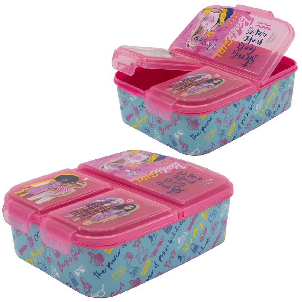 Barbie Lunchbox Brotdose 3 getrennte Fächer Barbie Lunch to Go Vesper Dose