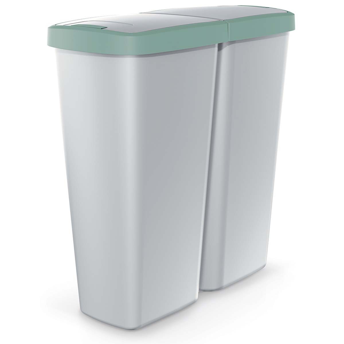 monzana Mülleimer, Mülleimer Küche 50L Abfalleimer Mülltrenner Büro Papierkorb