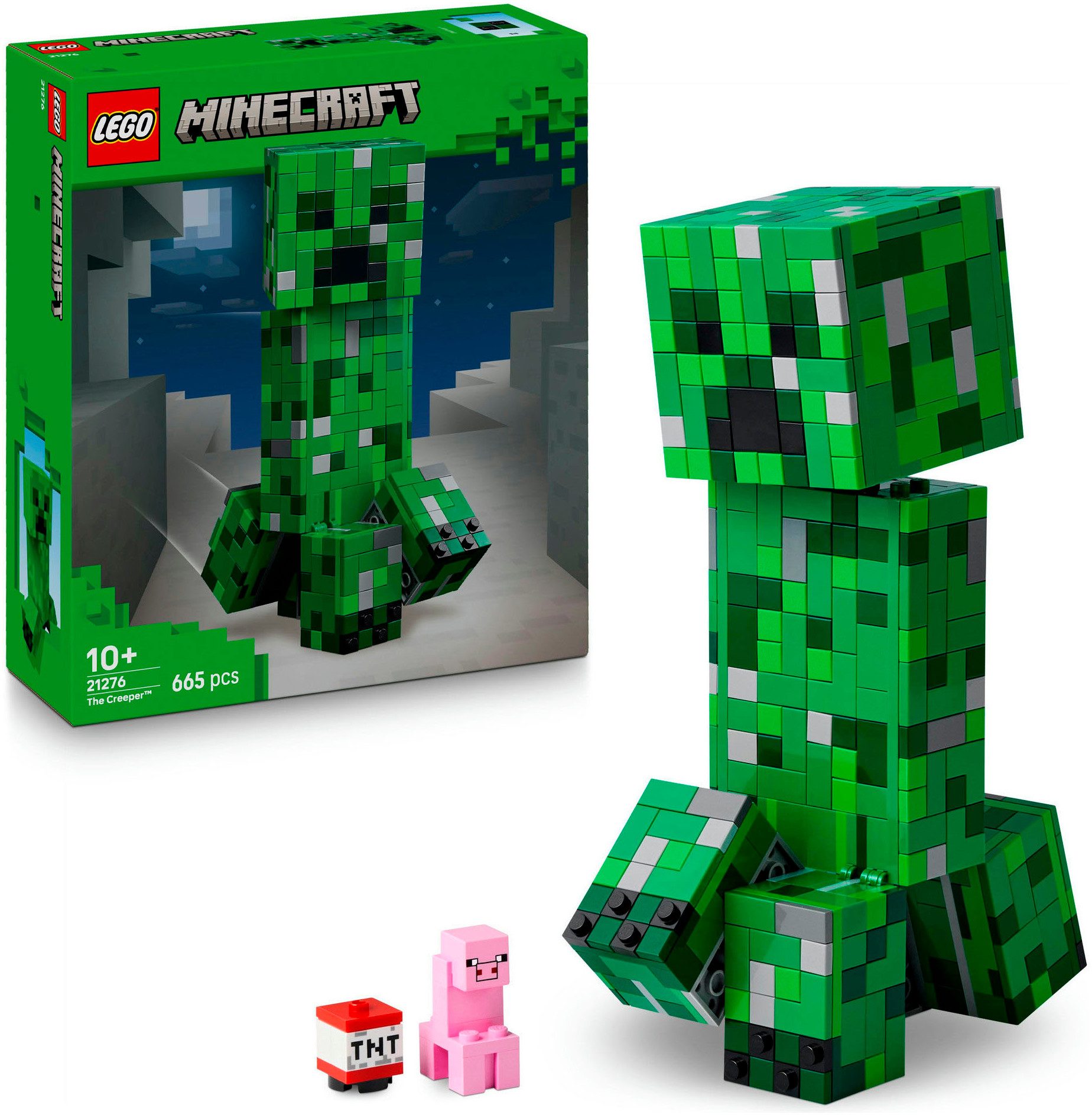 LEGO® Der Creeper (21276), LEGO Minecraft Konstruktionsspielsteine, (665 St günstig online kaufen