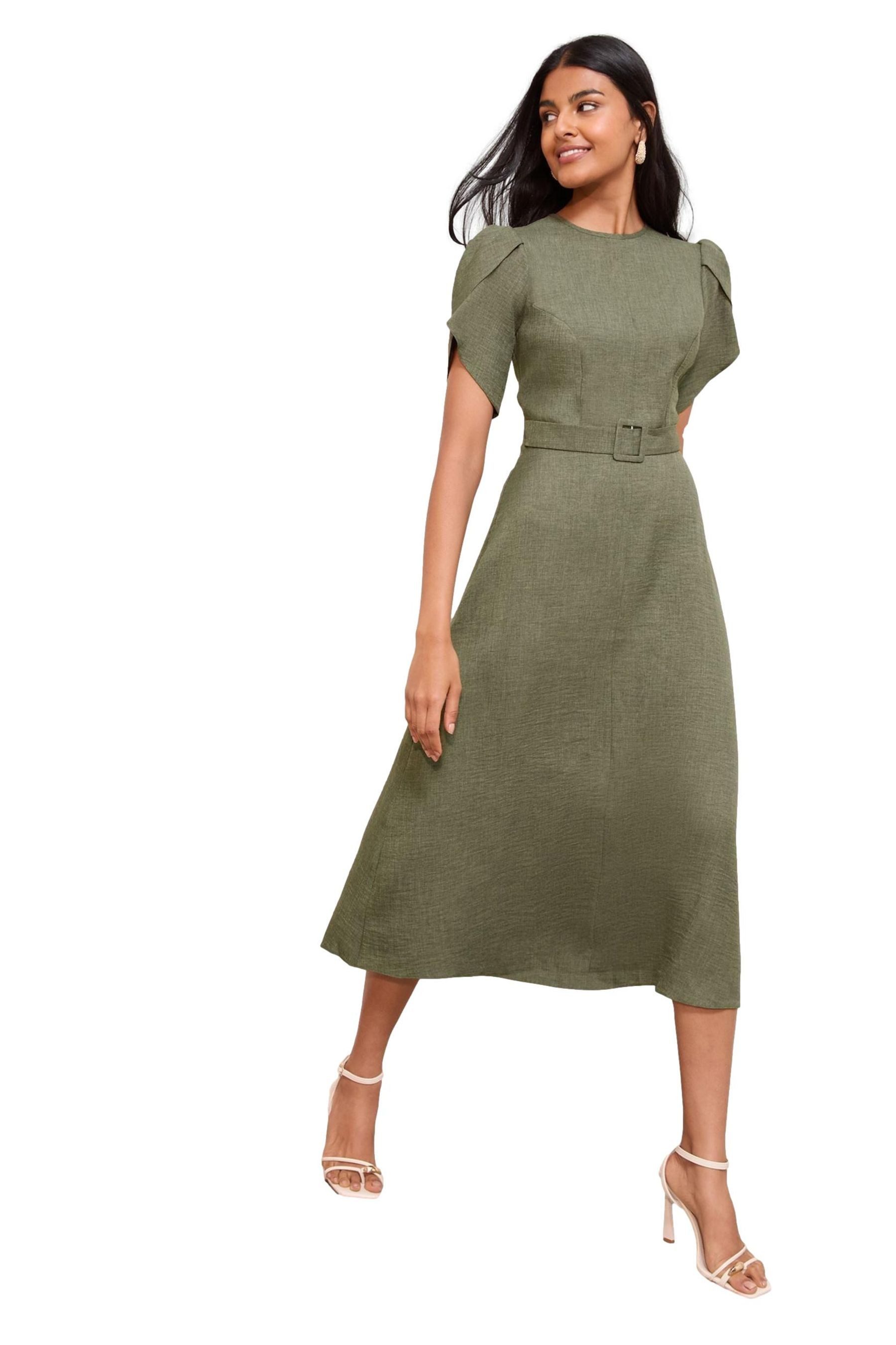 Friends Like These Midikleid Friends Like These A-Linien-Midikleid mit Gürt günstig online kaufen