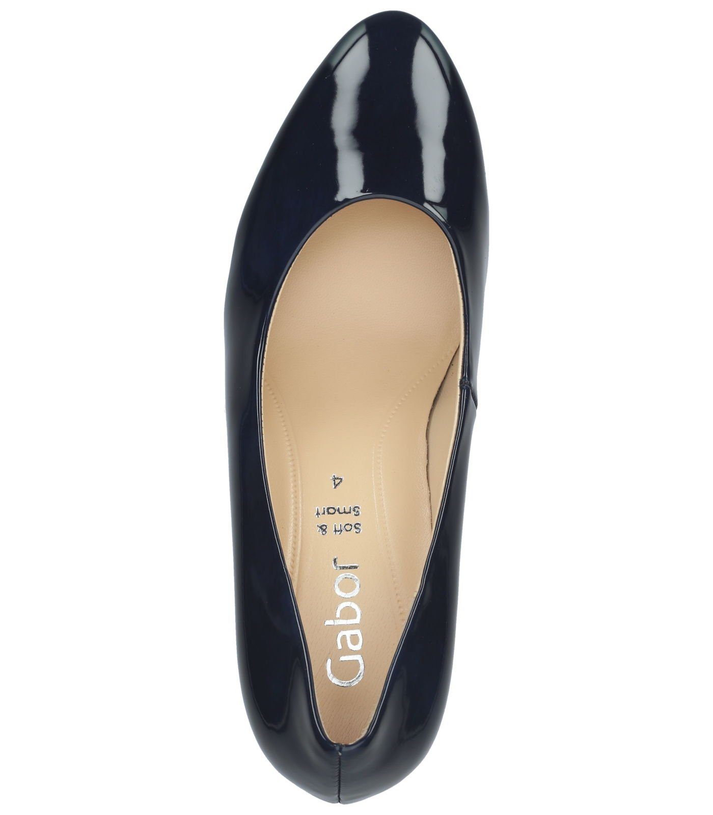 Gabor Pumps Lack Blau Lederimitat High-Heel-Pumps