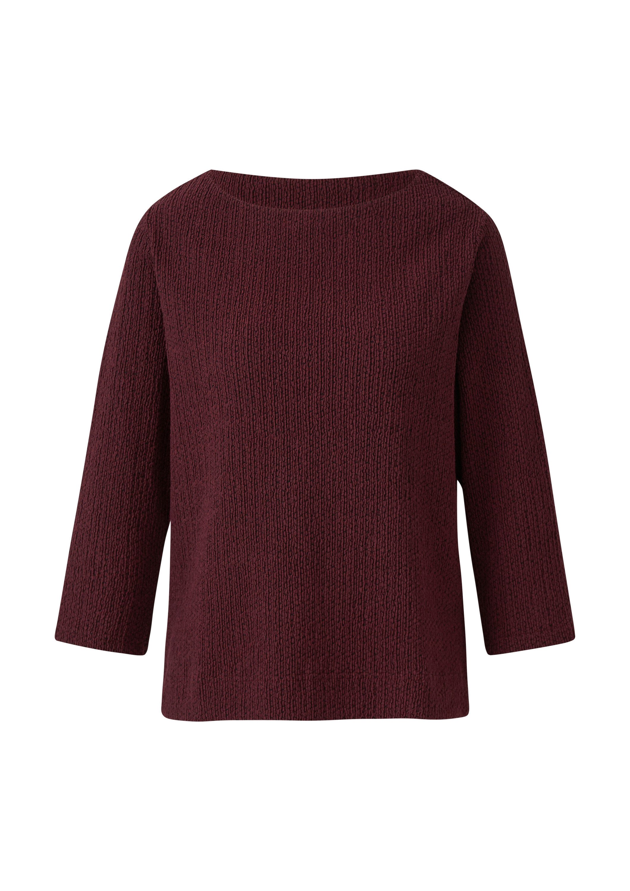 s.Oliver 3/4-Arm-Shirt T-Shirt Strukturiertes Shirt mit 3/4-Arm günstig online kaufen