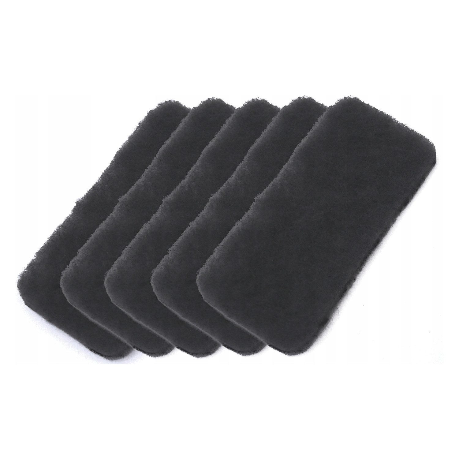 Practic Aktivkohlefilter Set mit 5 Aktivkohlefiltern für Practic Bini-Filterkörbe, für Bini-Behälter 35 l/25 l sowie 6 l/4,5 l