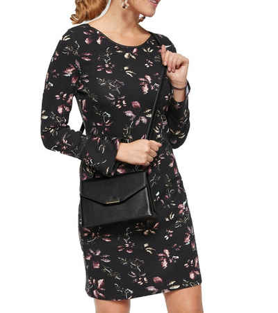 ZABAIONE Minikleid »Zabaione Rosalie Mini-Kleid feminines Damen 3/4-Arm Kleid mit Blumen-Muster Freizeit-Kleid Schwarz«