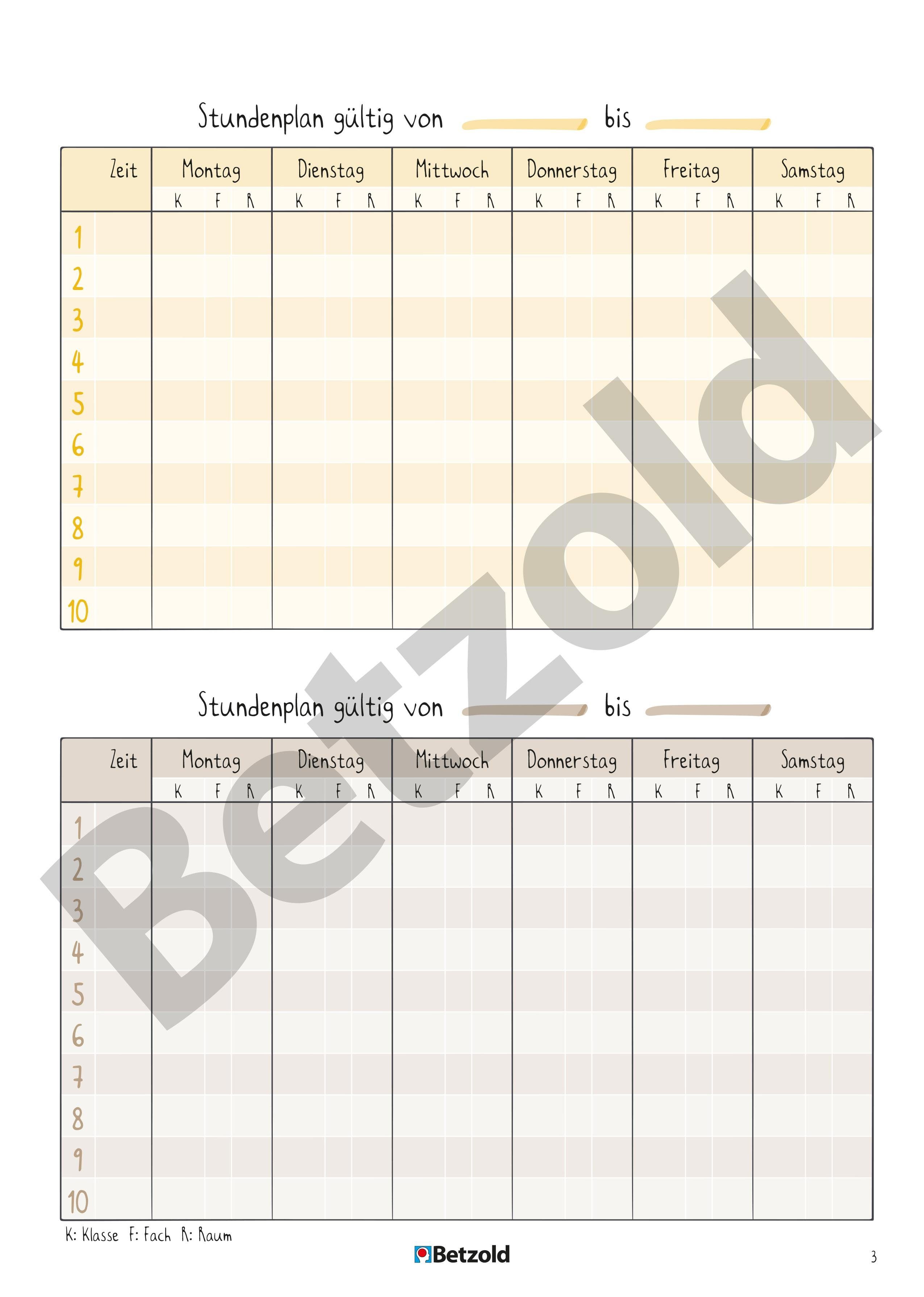 Betzold Lehrerkalender Referendariats-Planer, DIN A4 plus - Organizer Refplaner