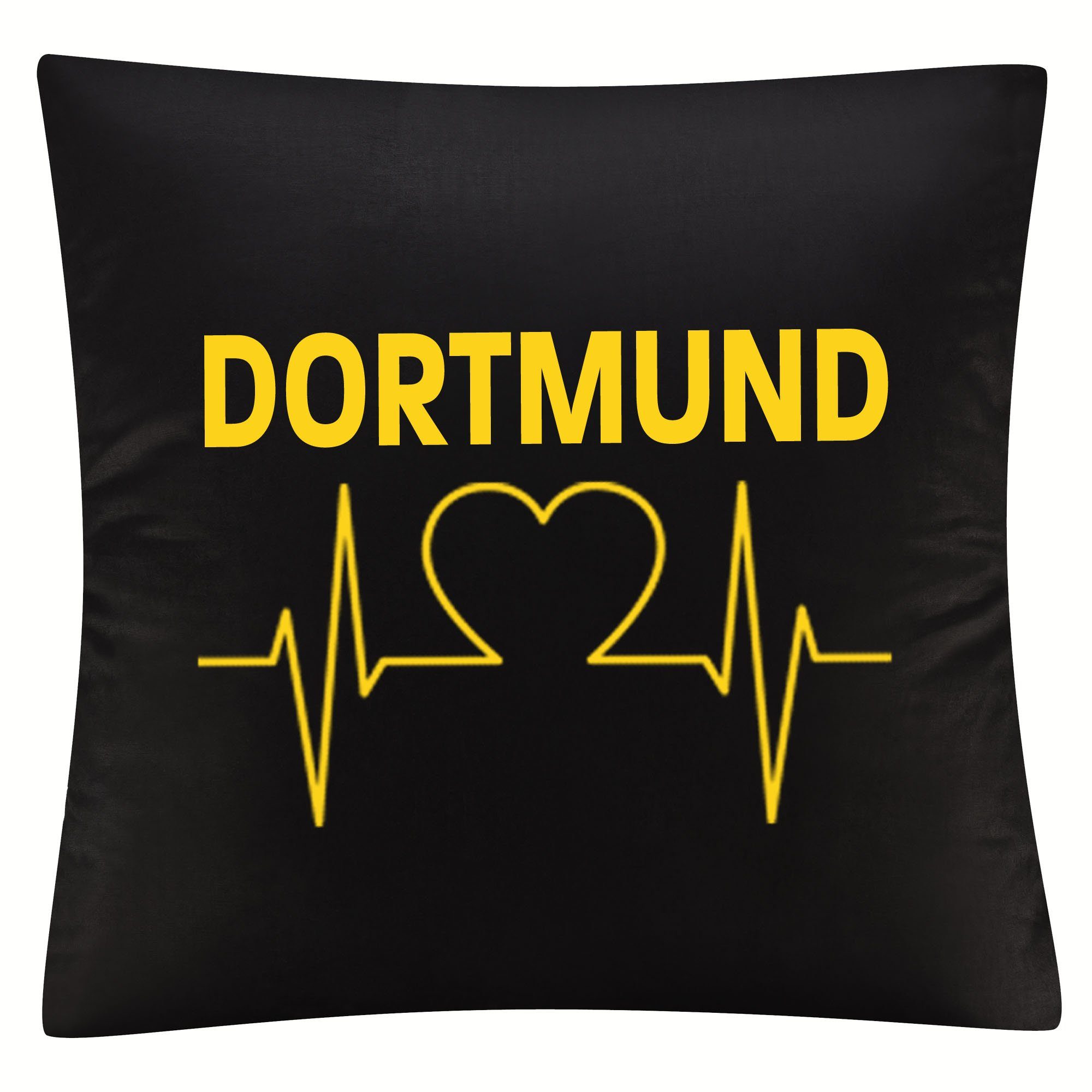 multifanshop Kissenbezug Dortmund - Herzschlag - Kissen