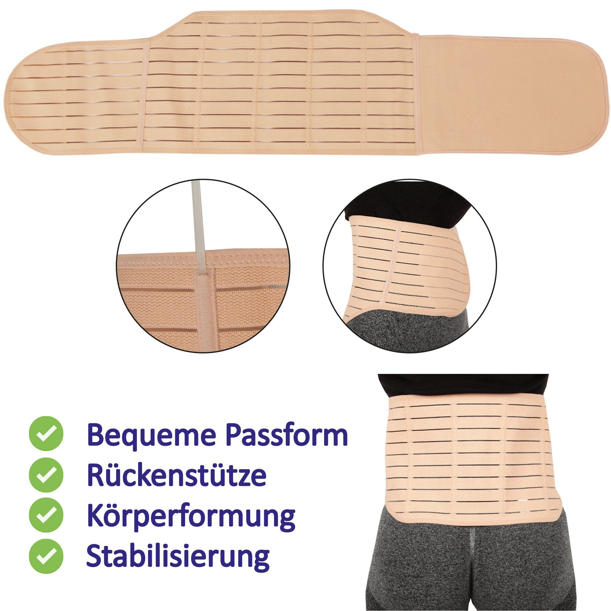 hemmy Fashion Bauchweggürtel Basic - Shape Effekt (1-tlg) Shapewear Bauchweg Gürtel Shaper Figurformender Taillenmieder – Bild 5 von 5