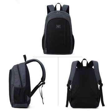 Aoking Freizeitrucksack Rucksack Schulrucksack Sportrucksack Cityrucksack Reiserucksack (hellgrau/schwarz), Rucksack (Tabletfach) Freizeit Reise Sport Arbeit Schule Uni