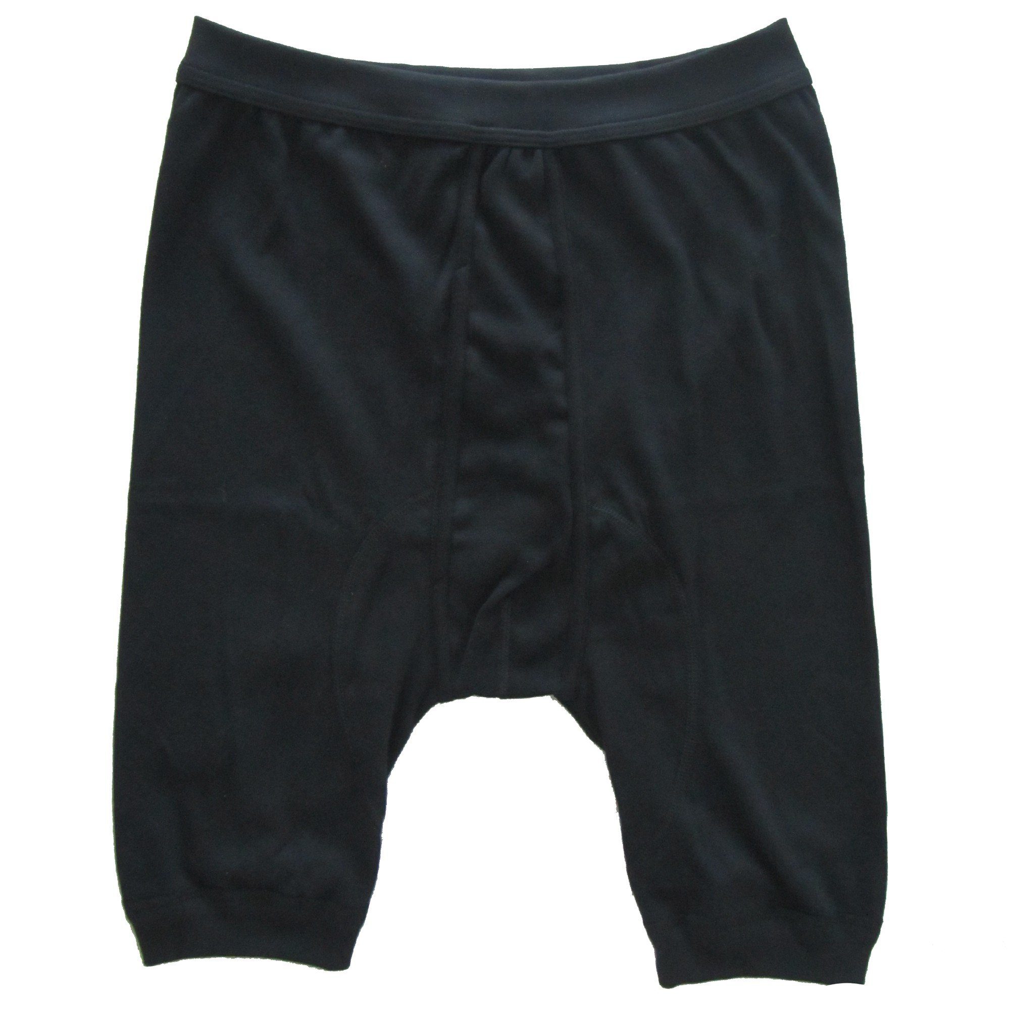 HERMKO Langer Boxer 3980 Longpant, mit Eingriff, 100 % Bio-Baumwolle, knielang, Weichbund