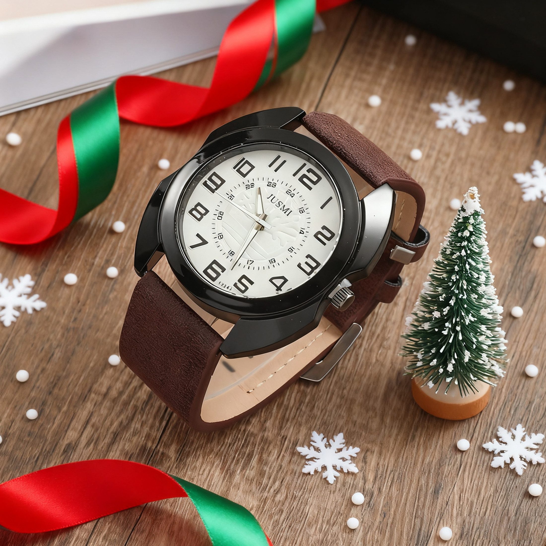 Luckice Geldbörse 4PCS Geschenk für Männer Herrenuhr Gürtel Set (Mann Männer Geburtstag Hochzeitstag Geschenke, Vatertag Geschenkbox,Geburtstagsgeschenk,Weihnachtsgeschenk), Herren Wichtelgeschenk Sets mit Ledergürtel Wallet Watch Gläsern