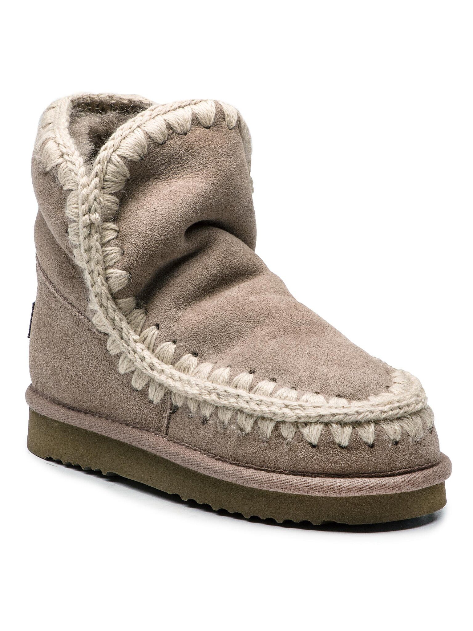 MOU Mou Damen Schneestiefel MOU-Eskimo18 Beige Winterstiefel