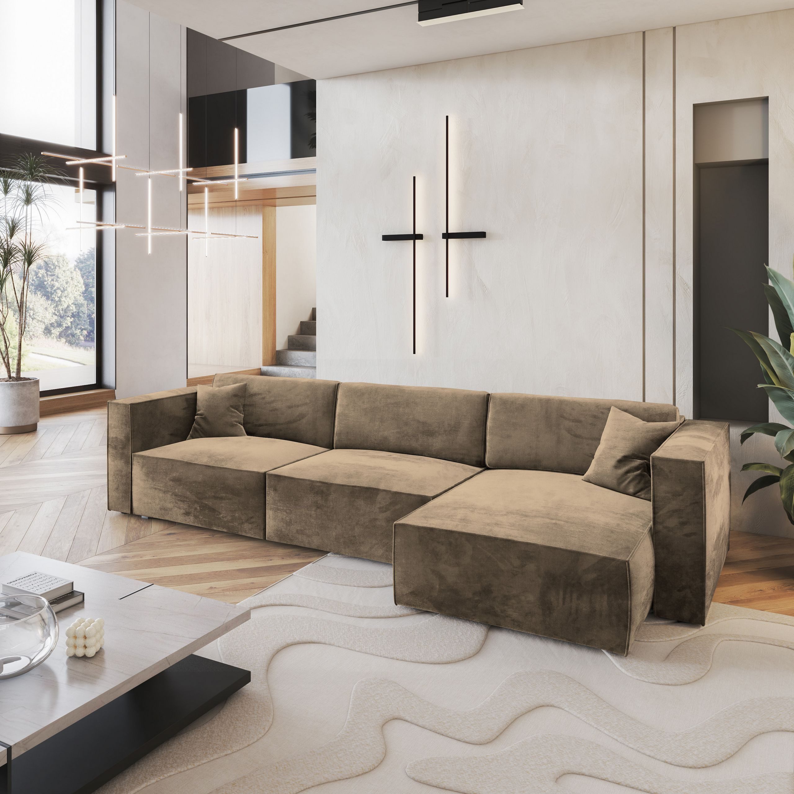 Masseno Ecksofa TOLMO mit Schlaffunktion L-Form, günstig online kaufen