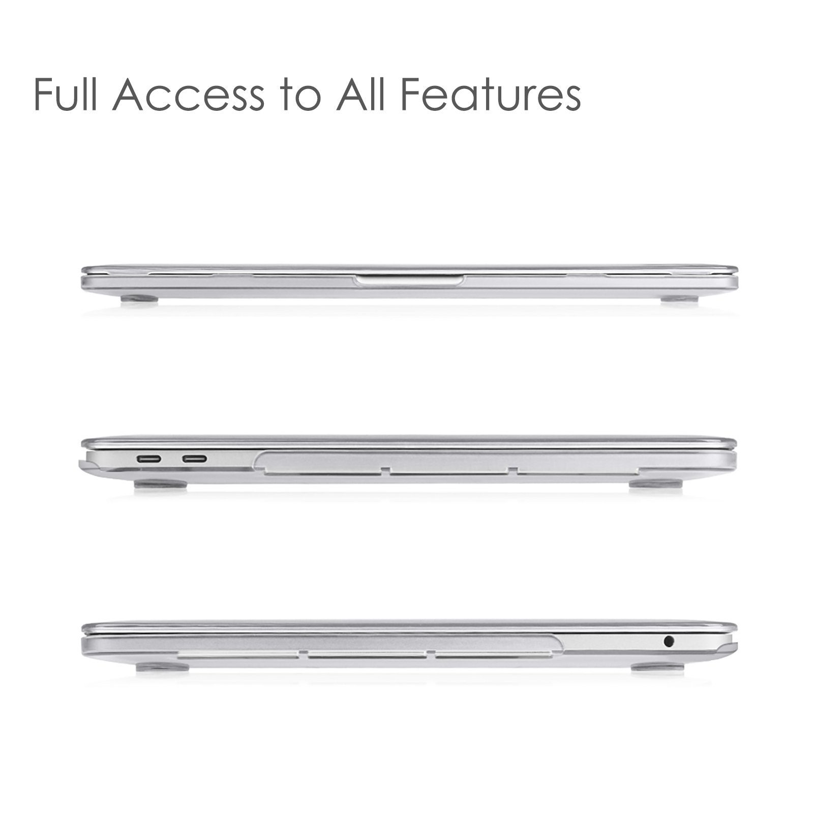 Fintie Laptop-Hülle Kompatibel mit MacBook Pro 13 (2016-2022) A2338(M2/M1)/A2289/A2251/A2159/A1989/A1706/A1708, Ultradünne Hartschale Schutzhülle