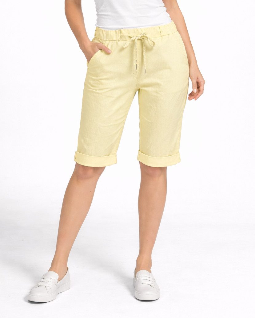 ITALY VIBES Chinoshorts - Damenshorts - Stoffhose kurz - Bermuda Damen ONE SIZE / passend für Größe XS - XL
